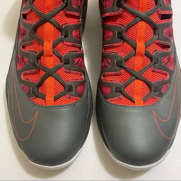 Nike Air Max Stutter Step gray orange basketball sneakers shoes size 12.5 - Picture 4 of 16